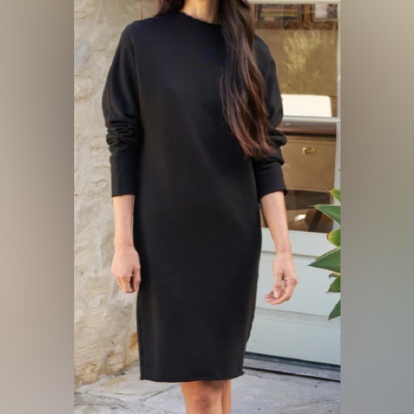 Frank & Eileen Izzie Triple Fleece Sweatshirt Party Dress Black Size Medium - Picture 1 of 8